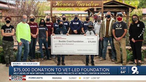Raytheon makes donation to Boulder Crest Foundation