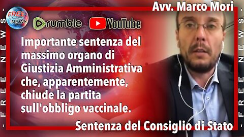 Avv. Marco Mori: importante sentenza del Consiglio di Stato.