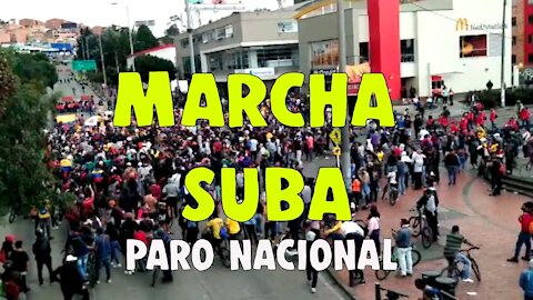 PARO NACIONAL: El pueblo no se rinde, ¡CARAJO! 🔥 ✊🏻 Marcha 28 abril Bogotá - Centro Suba