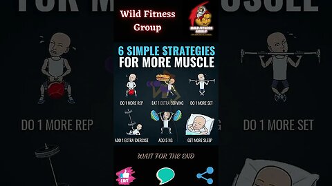 🔥 6 simple strategies for more muscle 🔥 #shorts 🔥 #wildfitnessgroup 🔥 6 June 2023 🔥