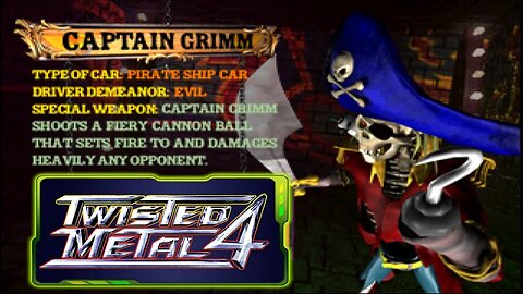 Capt. Grimm | Twisted Metal 4 | Gameplay #duckstation