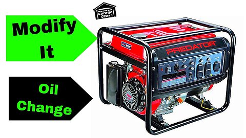 HARBOR FREIGHT TOOLS PREDATOR 4000 WATT GENERATOR - Modifications, Oil Change And Review