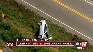 Crash involving Hillsborough deputies shuts down parts of U.S. 301 in Wimauma