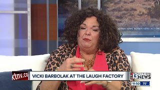 Vicki Barbolak performs at The Laugh Factory