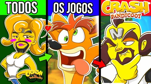 Especial CRASH bandicoot - HISTORIA COMPLETA de TODOS os Jogos