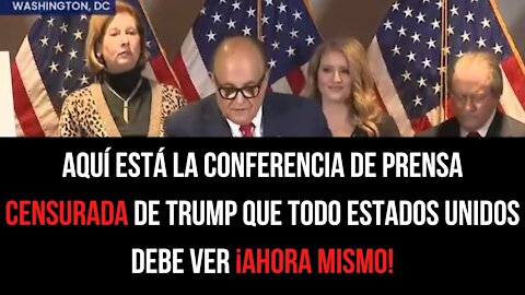 ¡Aquí está la conferencia de prensa CENSURADA de Trump que TODOS en USA deben ver AHORA MISMO!