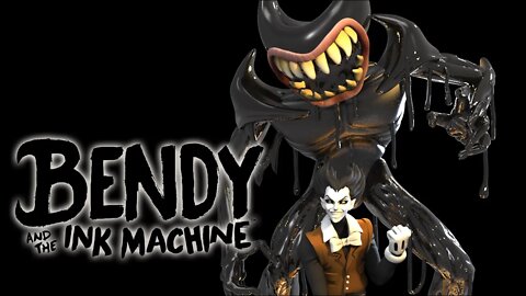 I made a Bendy and the ink Machine sculpt but its Anime style