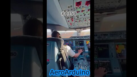 Watch How #A350 Cockpit Landing #Flying #Aviation #AeroArduino