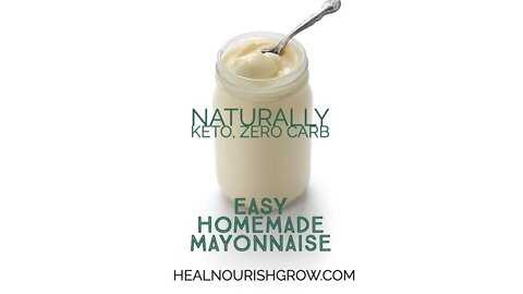 Homemade Mayonnaise with No Crappy Oils, Way Healthier and Keto Friendly!
