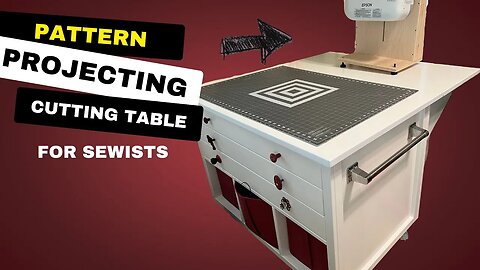 How to Build a Pattern Projecting Cutting Table for Sewists. Rolling Craftroom Table