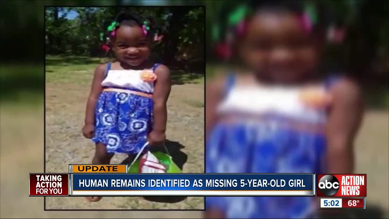 Taylor Williams: Remains found in Alabama confirmed to be missing 5-year-old Florida girl