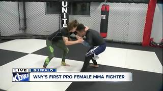 Training with WNY's first pro female MMA fighter