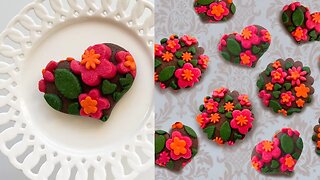 Beautiful and yummy Floral Cookies without any icing.❤️🌸❤️