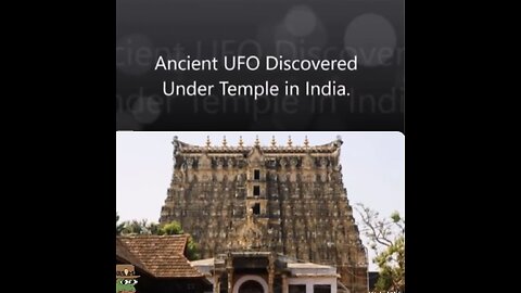 ANICIENT UFO DISCOVERED UNDER TEMPLE IN INDIA 🇮🇳
