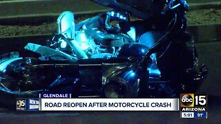 PD: Motorcyclist in critical condition after crash in Glendale