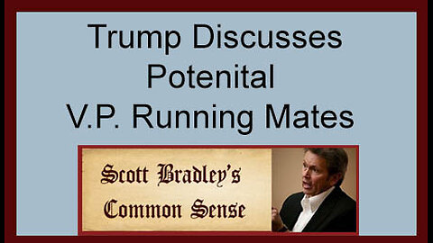 Trump Discusses Potential V.P. Running Mates