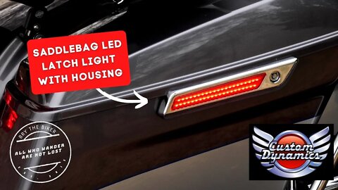 How To install Custom Dynamics saddlebag latch LED lights with housing
