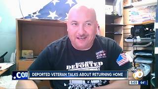 Deported veteran talks about returning to the U.S.