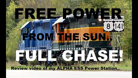 I Got A Free #AlphaESS Power Station JUST To Make Coffee Chasing Trains? Yes I Did! | Jason Asselin