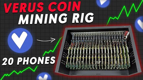 Check Out This Verus Mining Rig! This 20 Smartphone Server Miner Gets 65MH Mining Verus Coin.