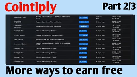 cointiply review part 2 /3 || Easy and more ways to earn crypto daily || btc easily kamaye