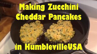 Zucchini Cheddar Pancakes recipe - Humbleville - Cooking Dehydrated Dehydrator Food