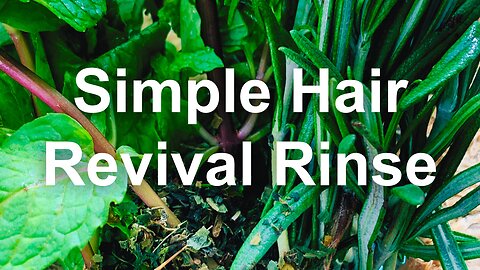 DIY 3-Ingredient Hair Rinse for Transformative Strands