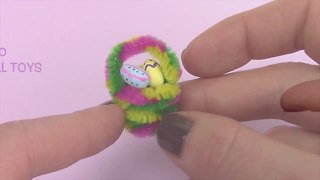 Miniature Easter basket DIY with tiny painted Easter eggs