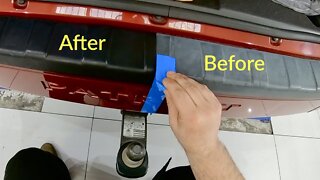 How To Restore Badly Faded Plastic Bumper Using Heat!