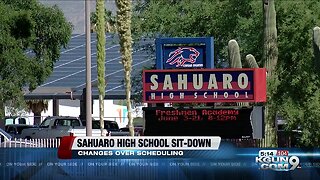 Sahuaro high school students held sit-down due to schedule changes