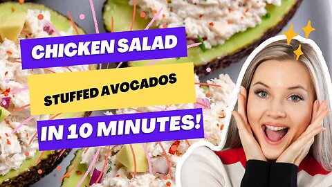 KETO🍗🥗Chicken 🥑salad stuffed 🥙 avocados in 10 minutes