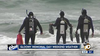 Gloomy Memorial day weekend weather keeps beach attendance low