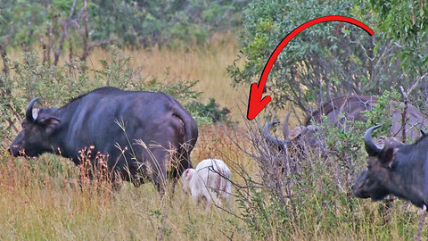 Stunning White Buffalo calf spotted in Kruger National Park