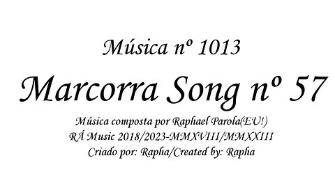 Música nº 1013-Marcorra Song nº 57