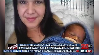 Funeral arrangements for mom and baby are made