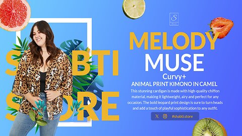 Melody Wild Muse Curvy+ Animal Print Kimono in Camel