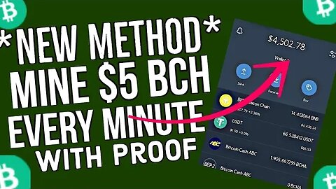 How to mine $5 Bitcoin cash every minute on trust wallet for free ( free BCH cloud miner )