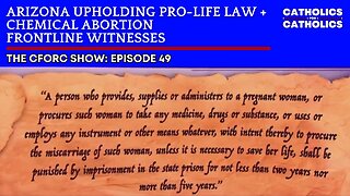 ARIZONA UPHOLDING PRO LIFE LAW + CHEMICAL ABORTION FRONTLINE WITNESSES!