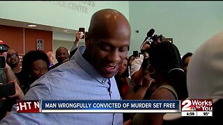 Man wrongfully convicted of murder set free in Tulsa