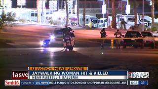 Woman killed while jaywalking in Henderson