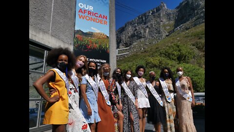 The top 10 finalist taking part in Miss SA 2020 visited Table Mountain