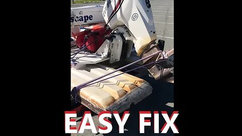 Boat Outboard Engine Side to Side Tension Saver EASY Rope Fix | D.I.Y in 4D