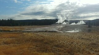 The Upper Geyser Basin of Yellowstone National Park