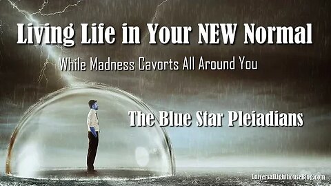 Living Life in Your NEW Normal, While Madness Cavorts All Around You - The Blue Star #Pleiadians