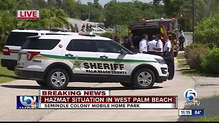 Deputies hospitalized after HAZMAT situation at Palm Beach County mobile home park