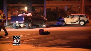 Driver suffers life-threatening injuries