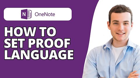 How to Set Proofing Language on Onenote