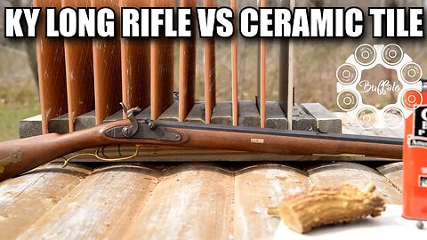 .40 caliber Kentucky Long Rifle vs Ceramic Tile