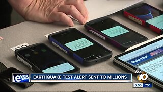 Earthquake test alert sent to millions in San Diego