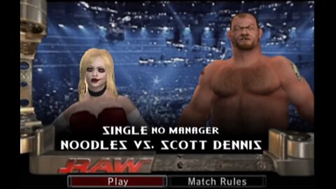 WWE Smackdown vs. Raw 2006 - Noodles VS "Scumbag" Scott Dennis